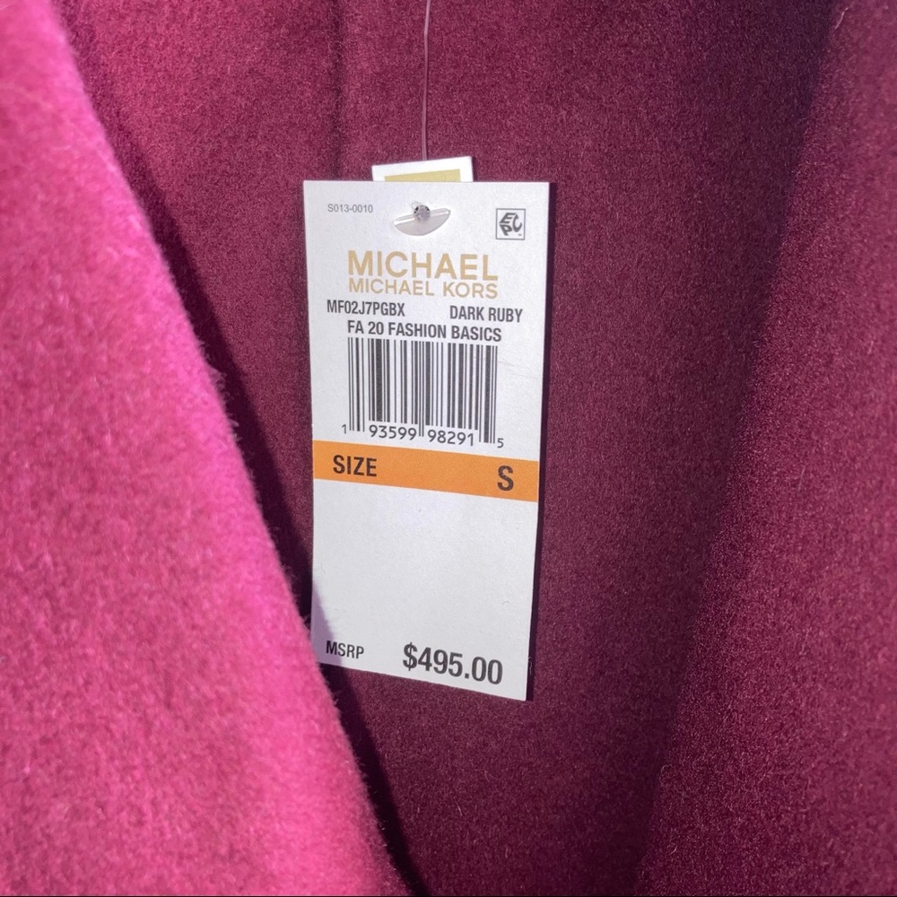 NEW Michael Kors Belted Wool Blend Felt Coat - Picture 11 of 11